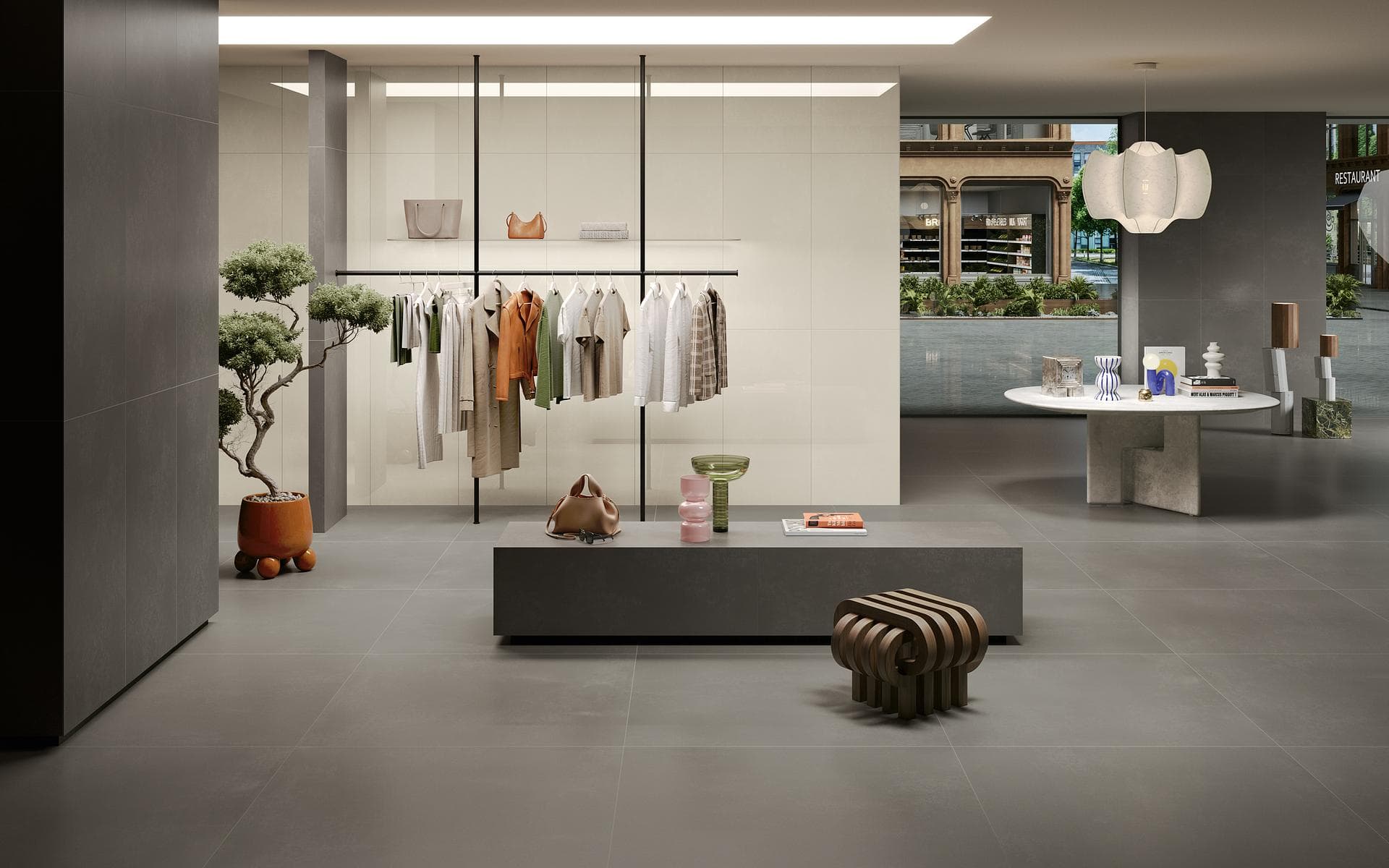 Retail clothing showroom View the gallery